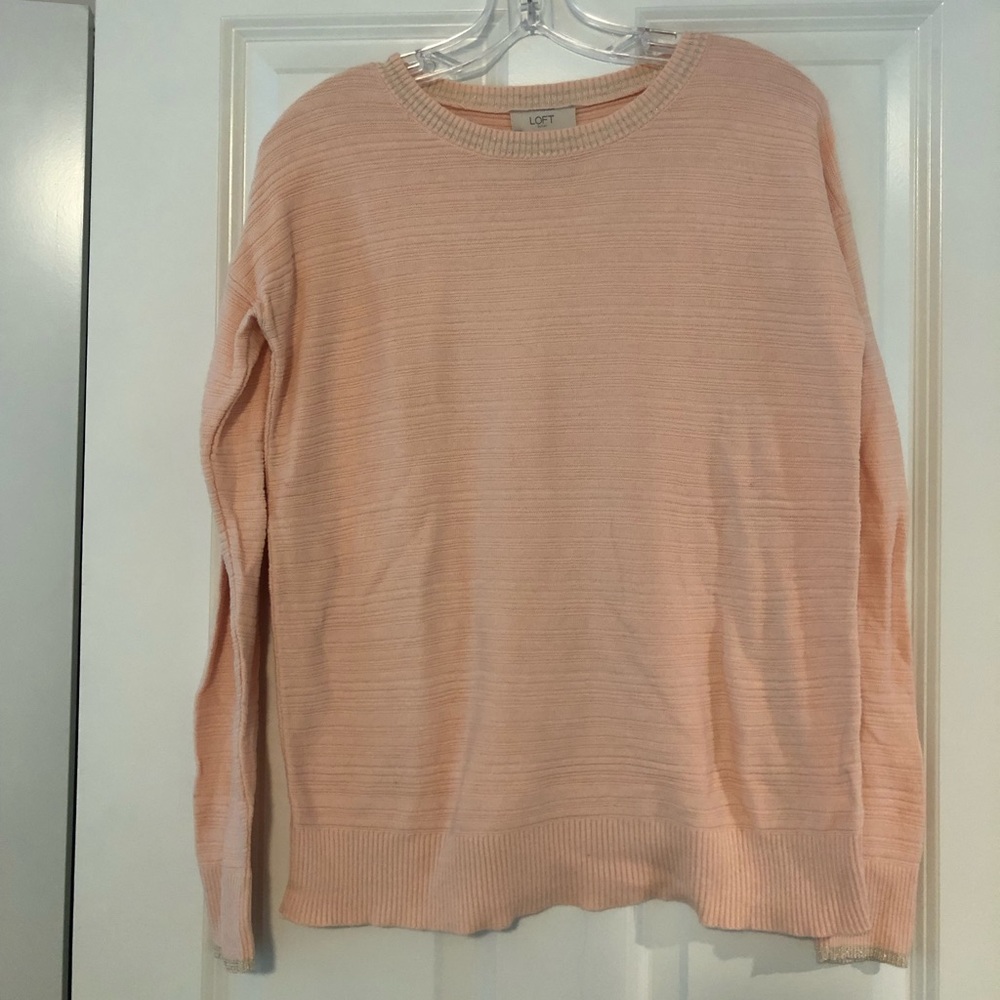 Ann Taylor loft peach sweater